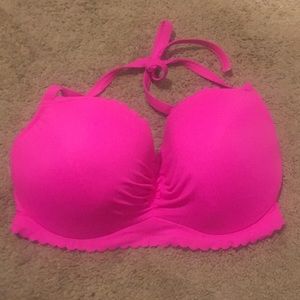 Hot pink matching VS swim suit.